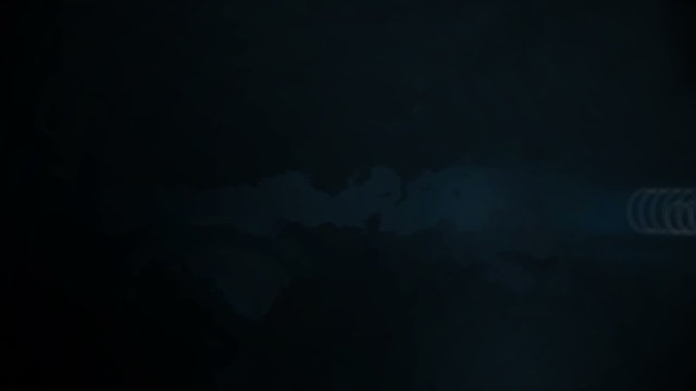 Montage of software development terms appearing with blue sparks