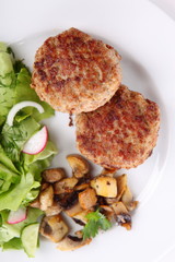 Meat balls with mushrooms