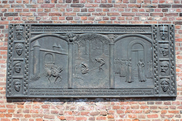 Bronze Relief Siegfried  Xanten