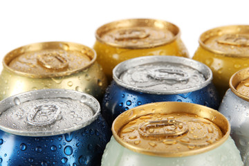 Metal tin isolated on white