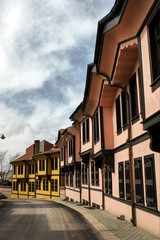 Historical Ottoman Homes and a street from Odunpazari/Eskisehir