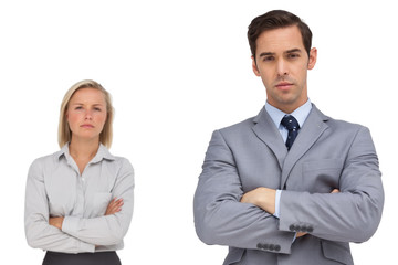 Fototapeta premium Business co workers standing together