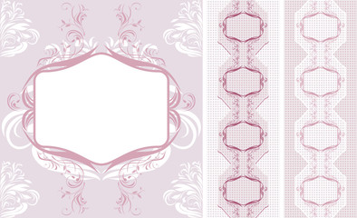 Ornamental lacy borders for design