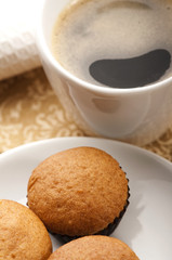 Homemade chocolate muffins