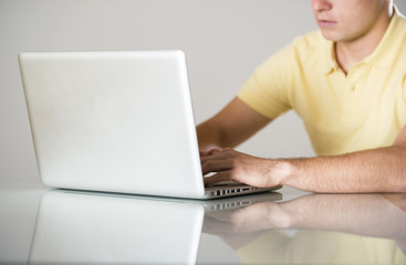 Man with laptop