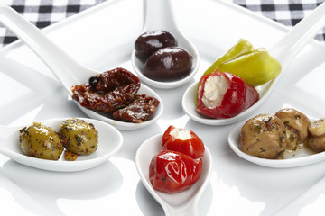Verschiedene Antipasti