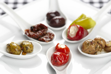 Verschiedene Antipasti