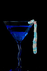 blue cocktail