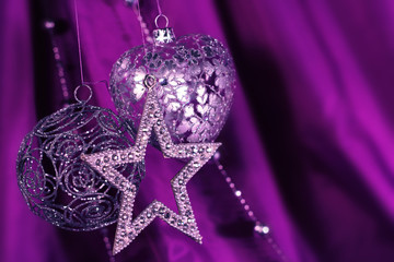 Silver christmas decoration