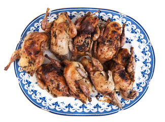 Roasted quails