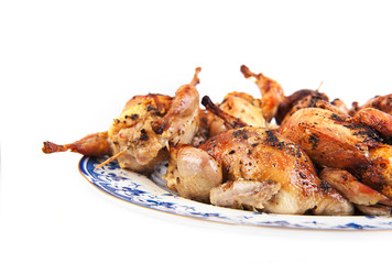 Roasted quails