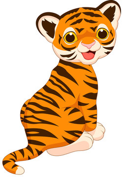 Cute tiger cartoon
