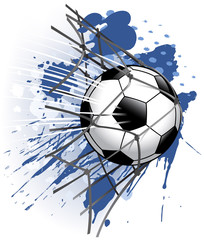 Naklejka premium grunge goal