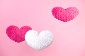 ハートのクッション