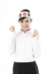 ビジネスウーマン,白バック