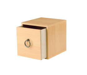 A wooden cd or dvd box
