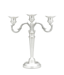 Beautiful pewter candlestick for home decoration