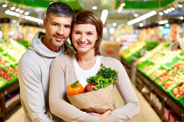 Naklejka premium Healthy couple