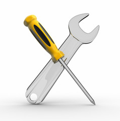 Screwdriver and wrench tools