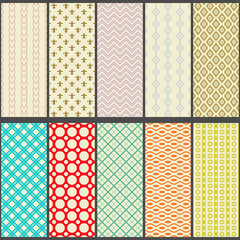 Retro seamless patterns (tiling)