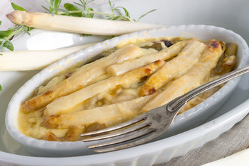 Asparagus leek casserole