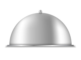 Platter on white background