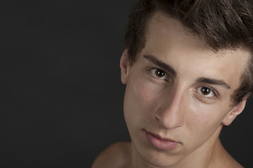 Naklejka premium Portrait of a young guy