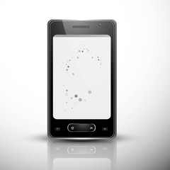 Abstract smart phone or mobile handset reflection presentation w