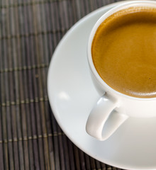 Cup of espresso coffee