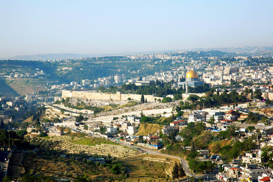 Jerusalem, view of old city.