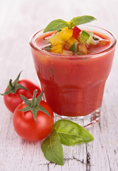 cold gazpacho soup