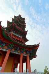 Fototapeta premium Chinese ancient building pagoda