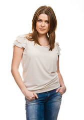 Obraz premium Portrait of happy woman
