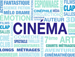 Fototapeta premium nuage de mots cinéma