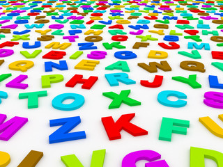 Fototapeta premium letters of the English alphabet.