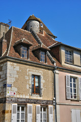 Fototapeta na wymiar picturesque little town of Mortagne au Perche in Normandie