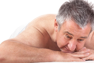 Obraz premium Senior man at the massage