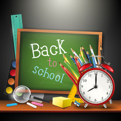 Back to school - vector background