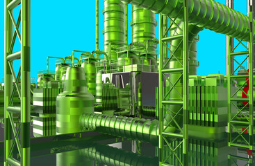 Fototapeta premium Modern refinery
