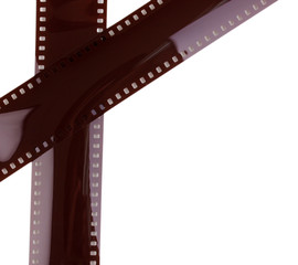 Photo film isolated on white