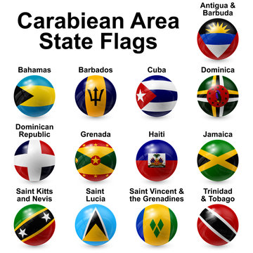 caribbean area state flags