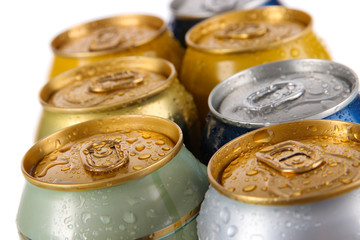 Metal tin isolated on white