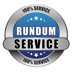5 Star Button blau RUNDUM SERVICE 100PCT 100PCT