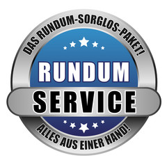 5 Star Button blau RUNDUM SERVICE DRSP DRSP