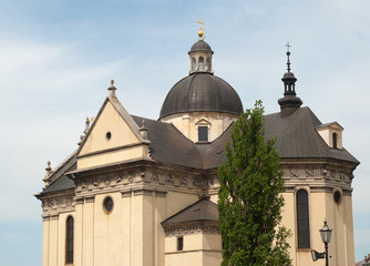 Fototapeta premium St Lawrance catholic church in Zhovkva, Western Ukraine