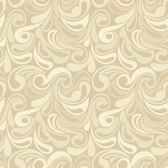 Behang Beige Abstracte beige naadloze patroon. Vectorillustratie.