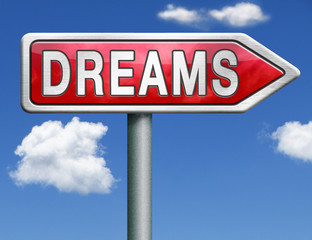 Dreams road sign