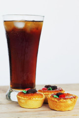 Thailand dessert and soft drink cola