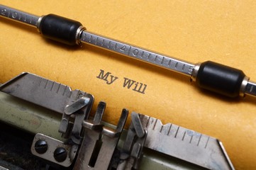 My will