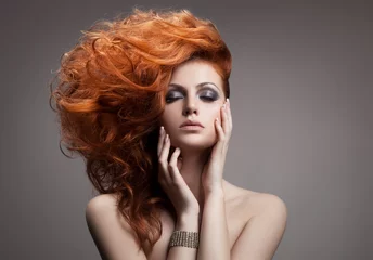 Photo sur Plexiglas Salon de coiffure Portrait de beauté. Coiffure